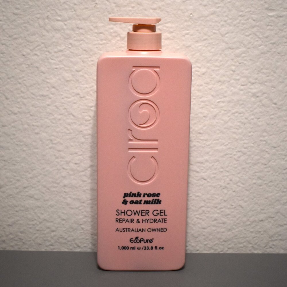 NEW Ciroa Pink Rose & Oat‎ Milk Shower Gel 33.8 Fl. Oz EcoPure